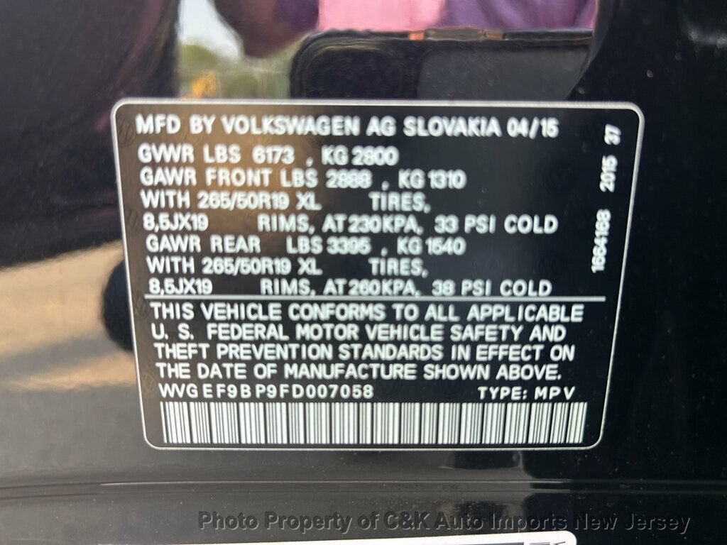 Used 2015 Volkswagen Touareg VR6 AWD/4WD image 56