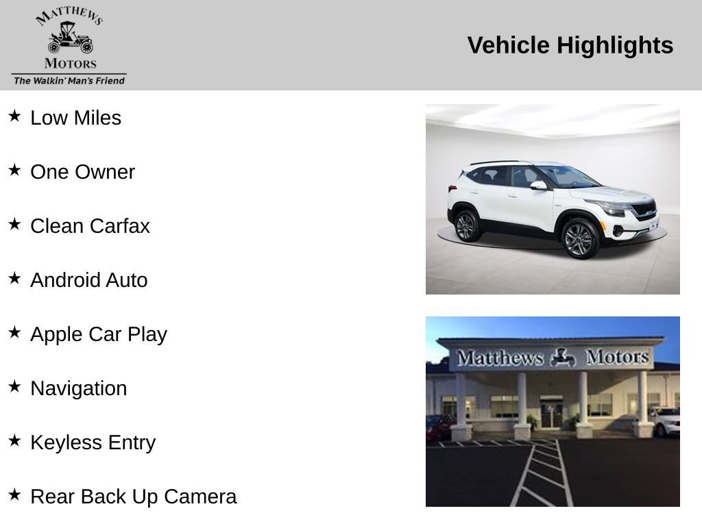 Used 2023 Kia Seltos S w/ Navigation Package image 14