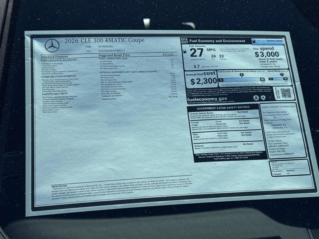 New 2026 Mercedes-Benz CLE 300 CLE 300 image 9