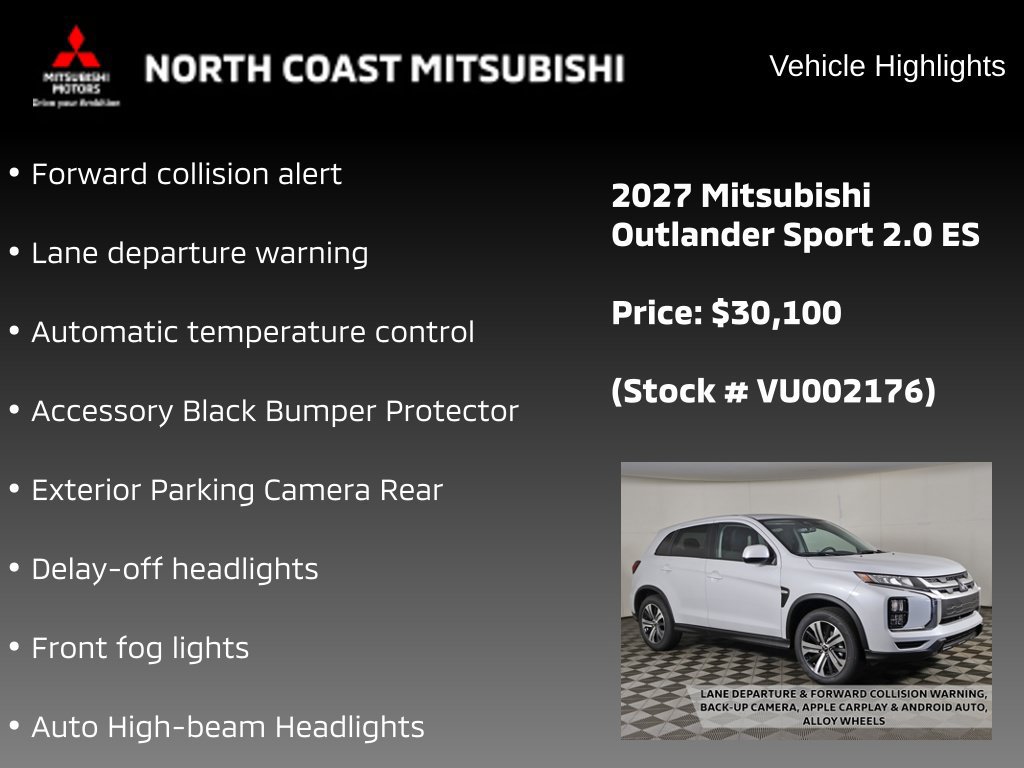 New 2027 Mitsubishi Outlander Sport ES AWD/4WD image 2