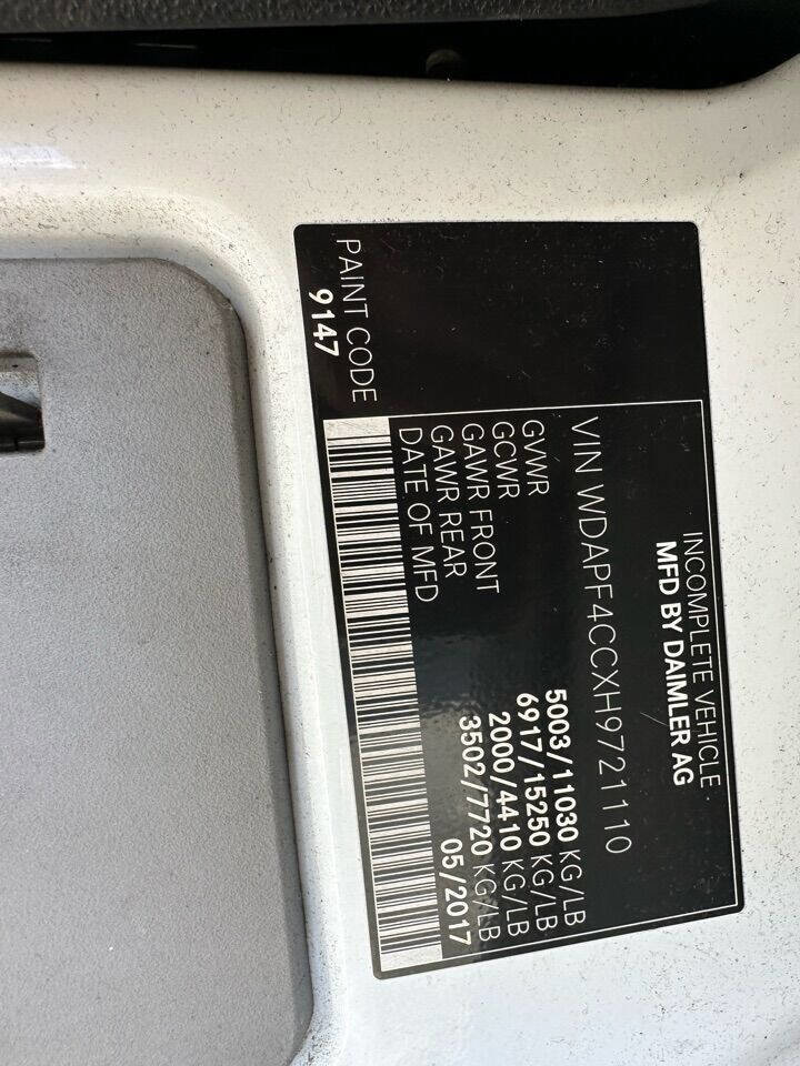 Used 2017 Mercedes-Benz Sprinter 3500 w/ Suspension Package II image 25