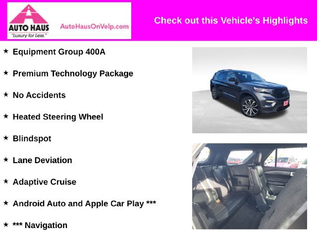 Used 2020 Ford Explorer ST w/ Premium Technology Package AWD/4WD image 3