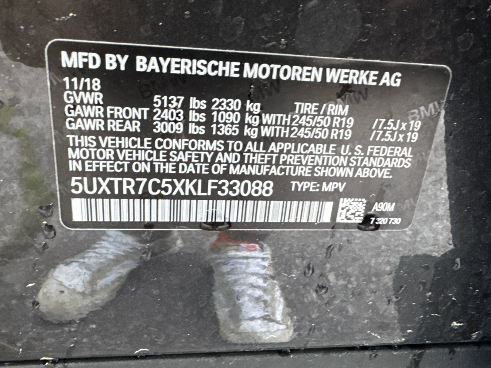 Used 2019 BMW X3 sDrive30i w/ Convenience Package image 28