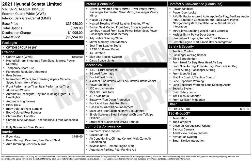 Used 2021 Hyundai Sonata Limited image 7
