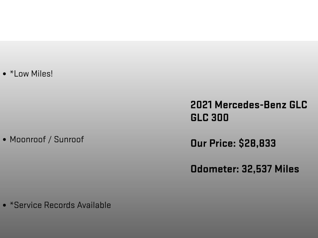 Used 2021 Mercedes-Benz GLC 300 4MATIC w/ Exterior Lighting Package image 12