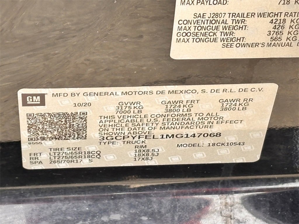 Certified 2021 Chevrolet Silverado 1500 LT Trail Boss w/ Convenience Package II image 28