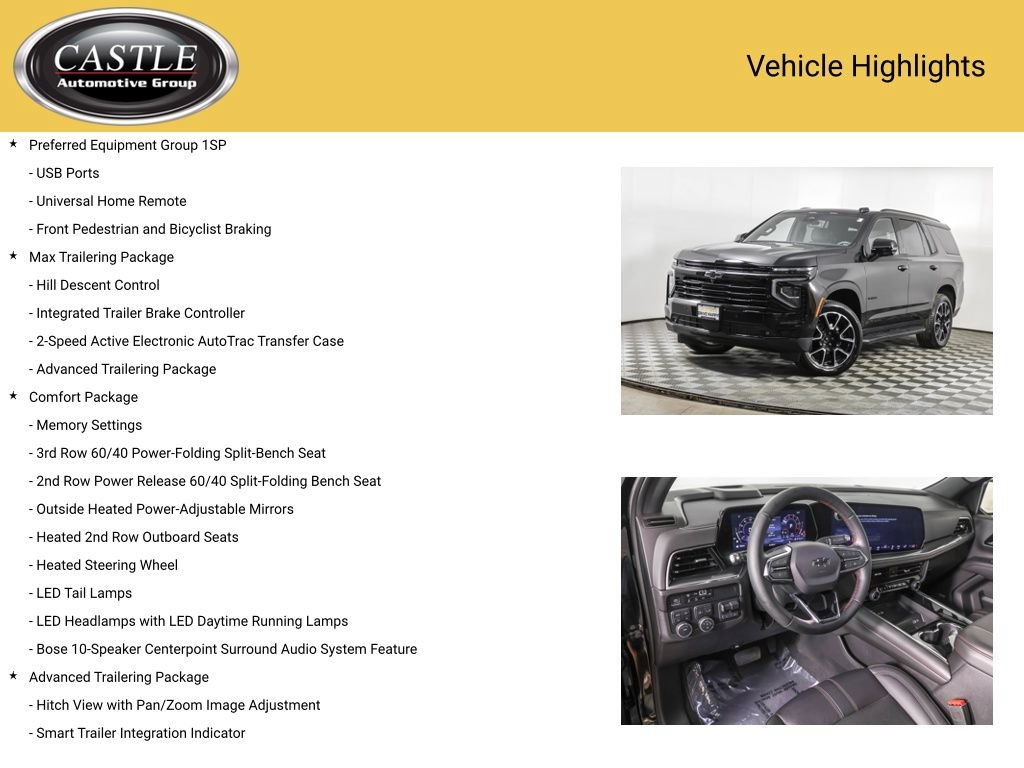 Used 2025 Chevrolet Tahoe RST w/ Comfort Package AWD/4WD image 8