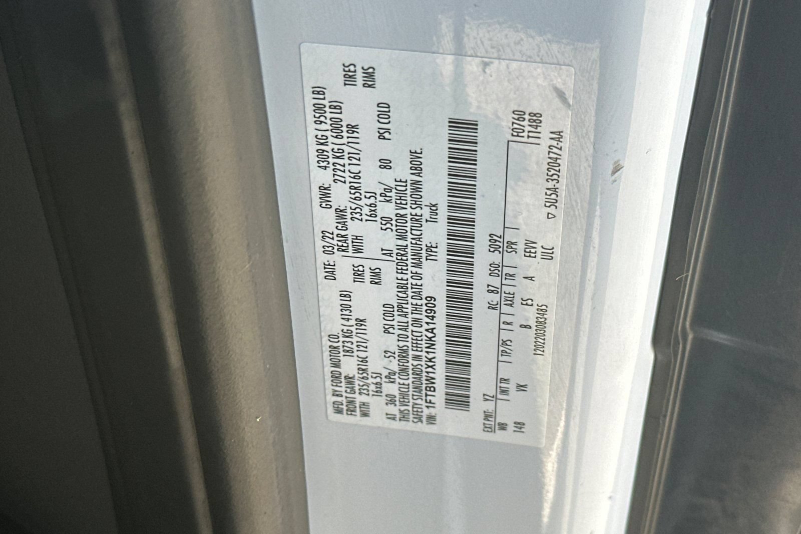 Used 2022 Ford E-Transit 148 High Roof w/ Load Area Protection Package RWD image 27