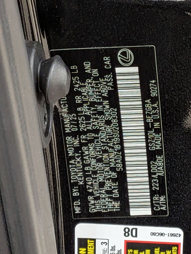 Certified 2025 Lexus ES 350 350 w/ Premium Package image 37