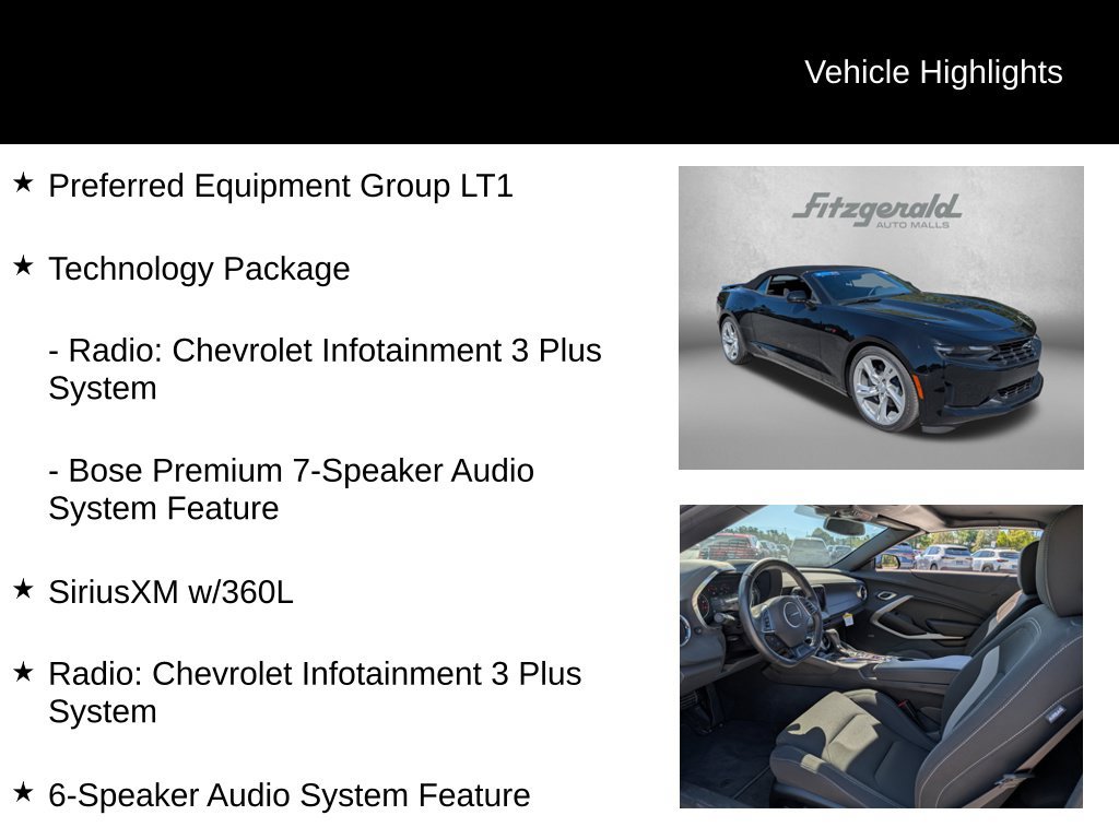 Used 2023 Chevrolet Camaro LT w/ Technology Package RWD image 9