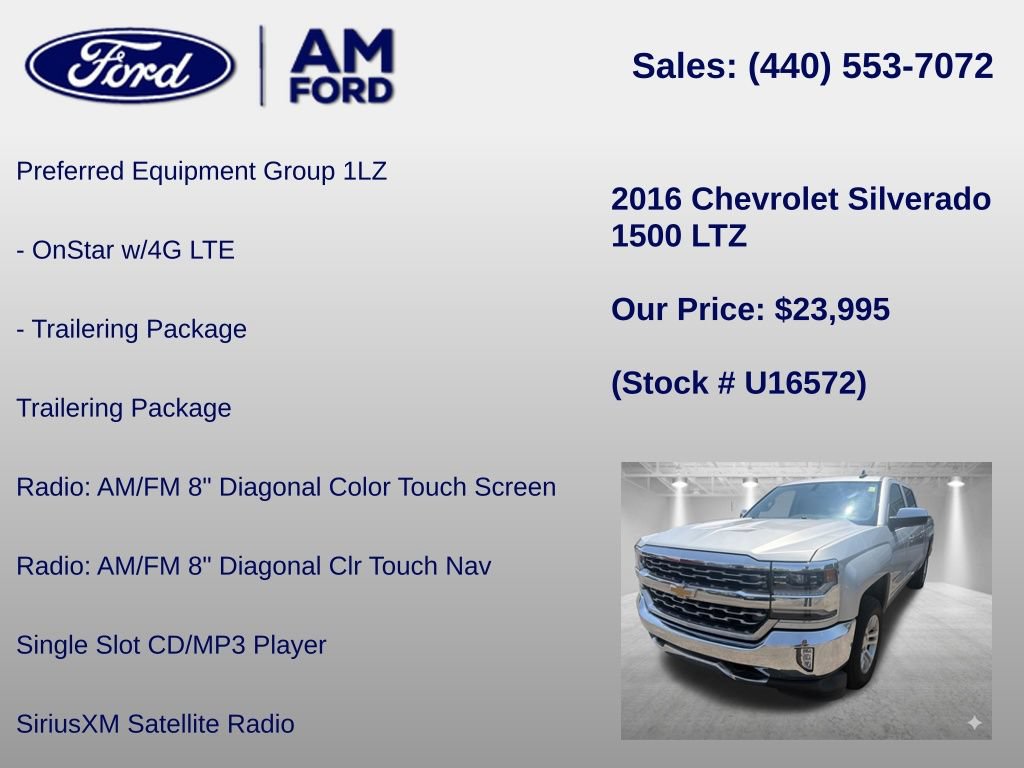 Used 2016 Chevrolet Silverado 1500 LTZ AWD/4WD image 36