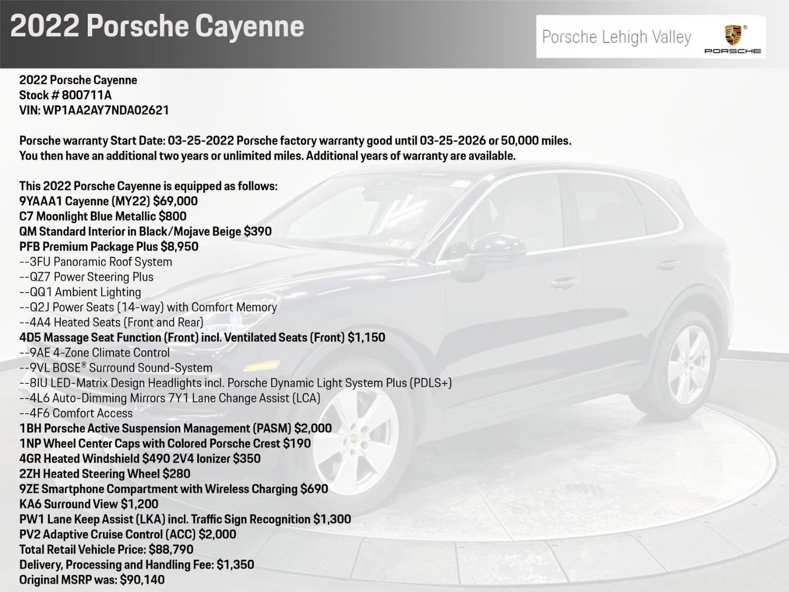 Certified 2022 Porsche Cayenne image 2