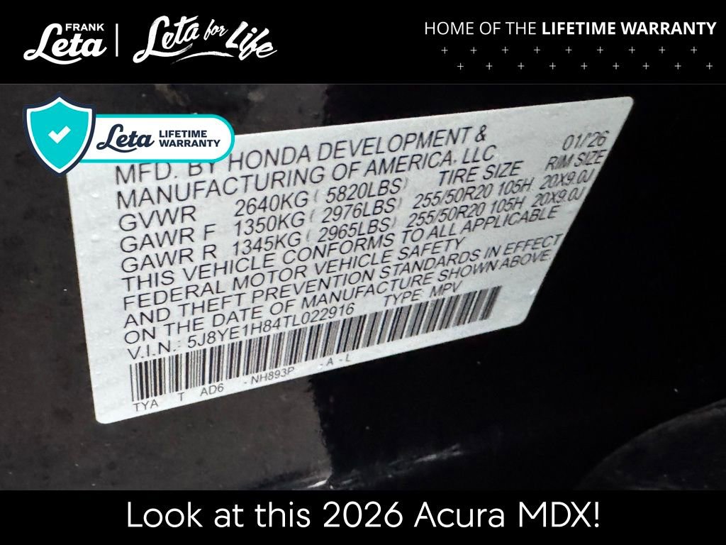 New 2026 Acura MDX w/ Advance Package image 33