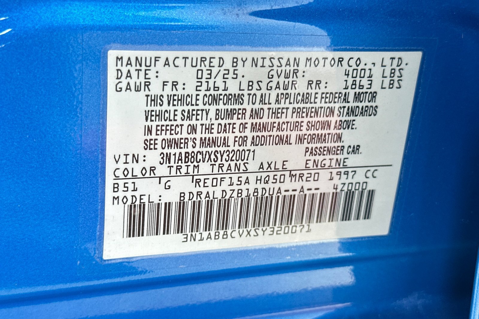 Used 2025 Nissan Sentra SV FWD image 24