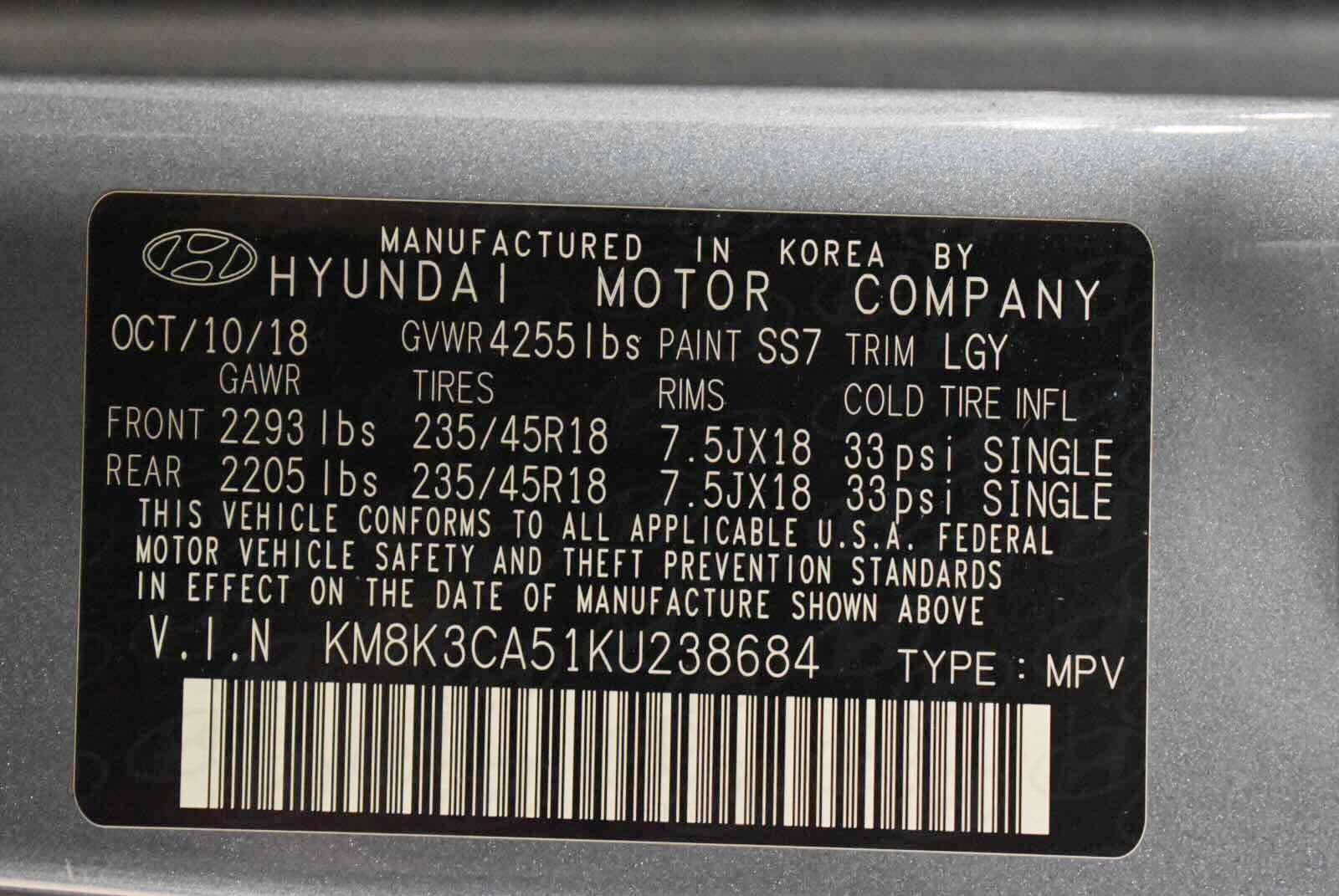 Used 2019 Hyundai Kona Limited AWD/4WD image 68