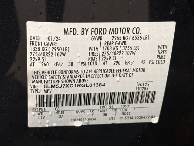 Used 2024 Lincoln Aviator Reserve w/ Equipment Group 201A AWD/4WD image 23