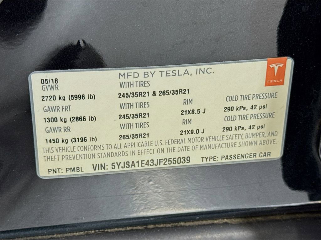 Used 2018 Tesla Model S P100D image 48