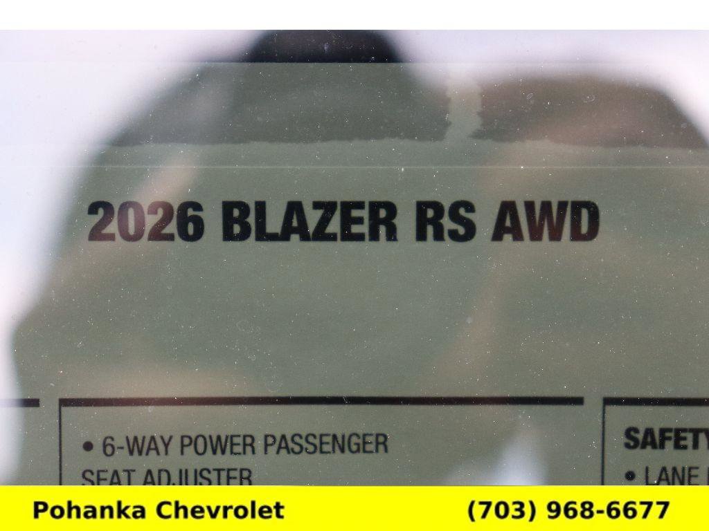 New 2026 Chevrolet Blazer RS w/ Driver Confidence II Package AWD/4WD image 33