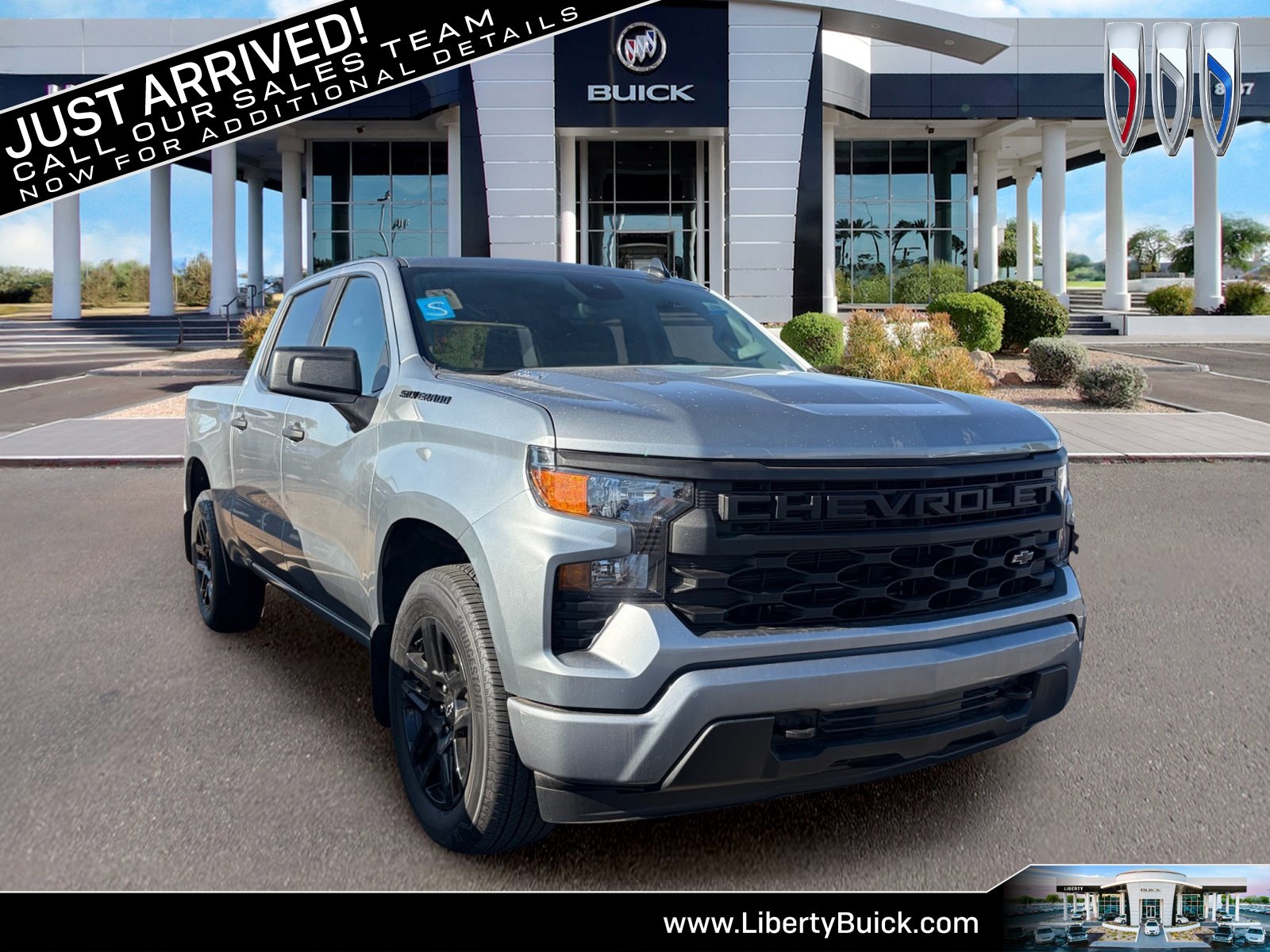 Used 2024 Chevrolet Silverado 1500 Custom w/ LPO, Dark Essentials Package RWD image 1