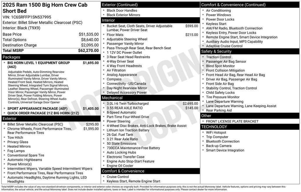 Used 2025 RAM 1500 Big Horn AWD/4WD image 42