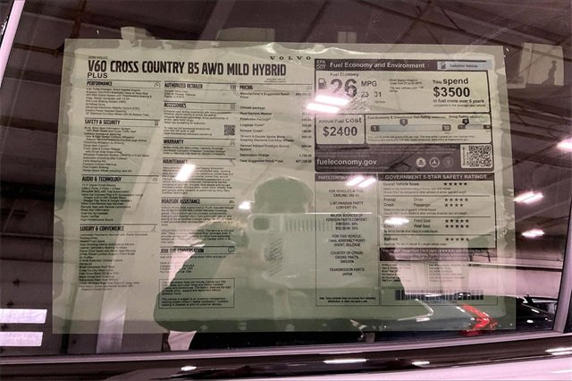 New 2026 Volvo V60 B5 Cross Country Plus w/ Climate Package image 15