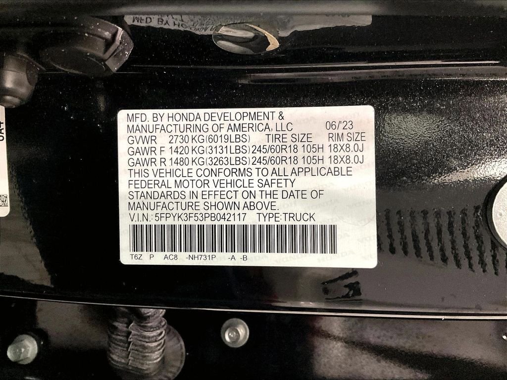 Used 2023 Honda Ridgeline RTL image 36
