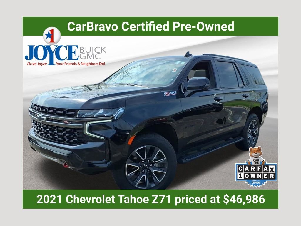 Certified 2021 Chevrolet Tahoe Z71 w/ Z71 Signature Package AWD/4WD image 1