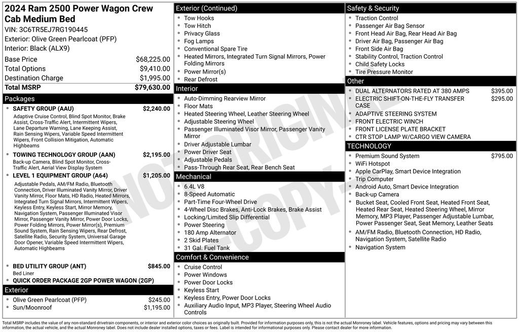 Used 2024 RAM 2500 Power Wagon w/ Safety Group image 6