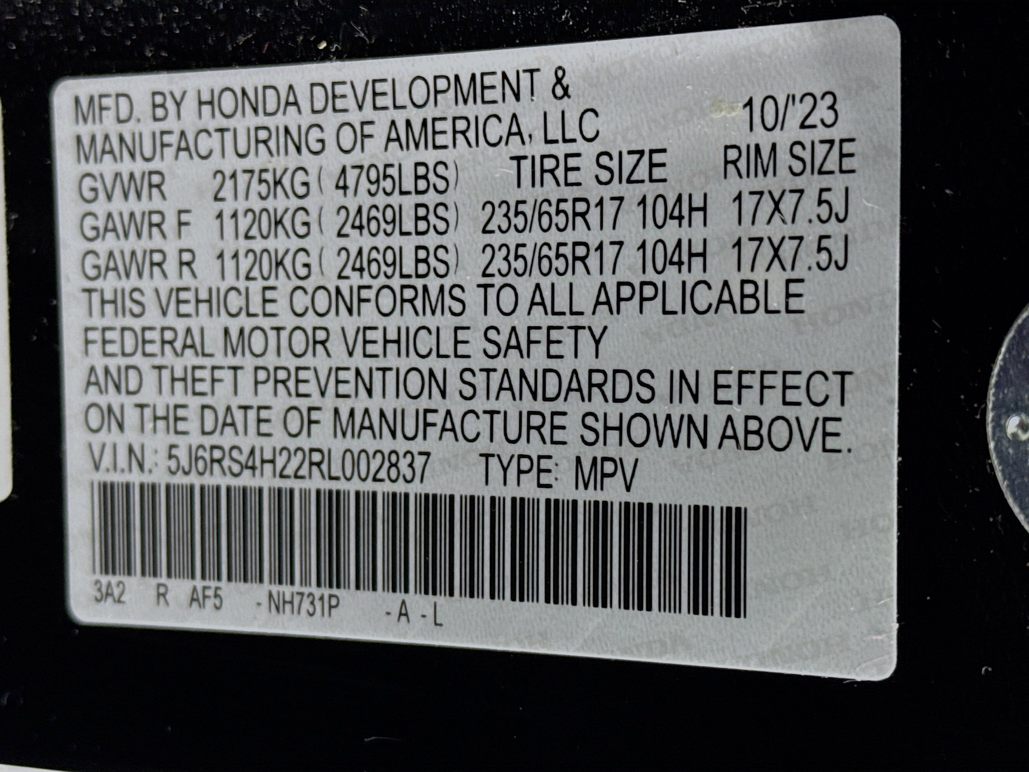 Certified 2024 Honda CR-V LX image 29