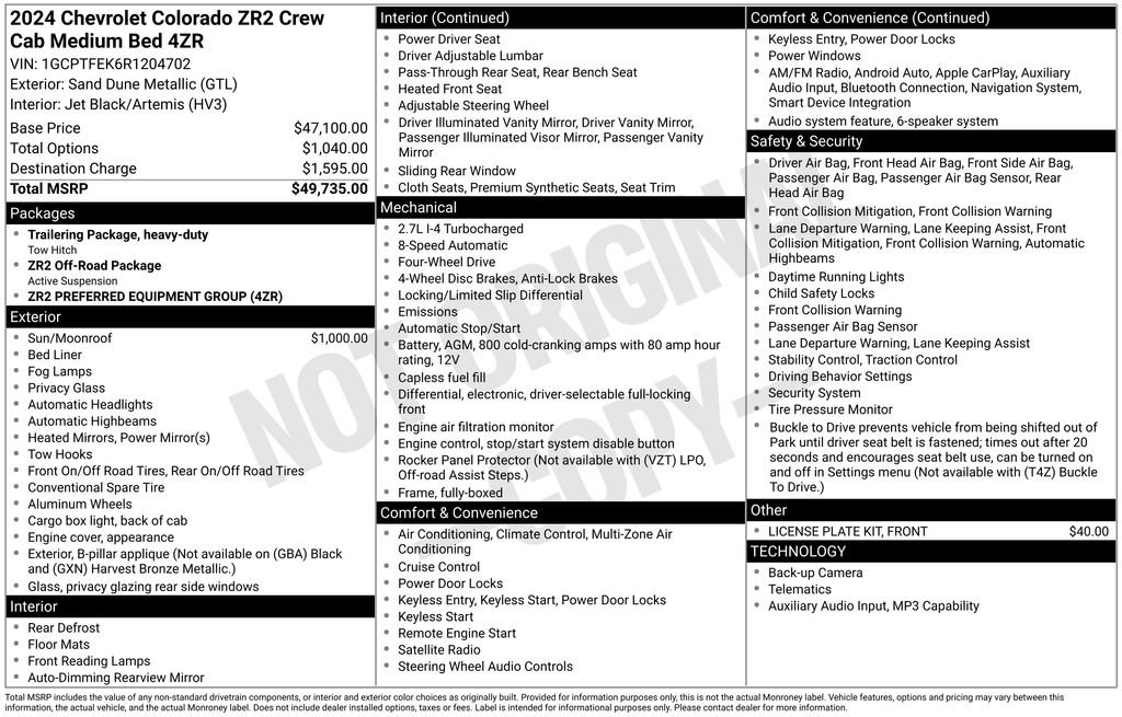Used 2024 Chevrolet Colorado ZR2 AWD/4WD image 37