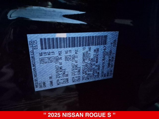 Certified 2025 Nissan Rogue S AWD/4WD image 39
