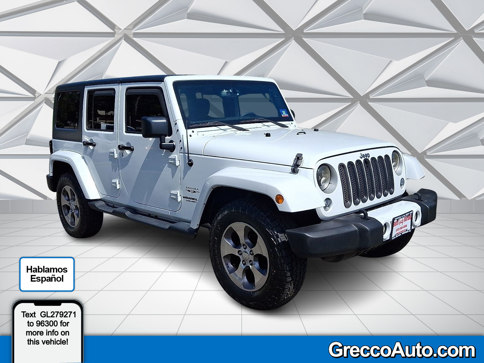 Used 2016 Jeep Wrangler Unlimited Sahara w/ Connectivity Group AWD/4WD image 1