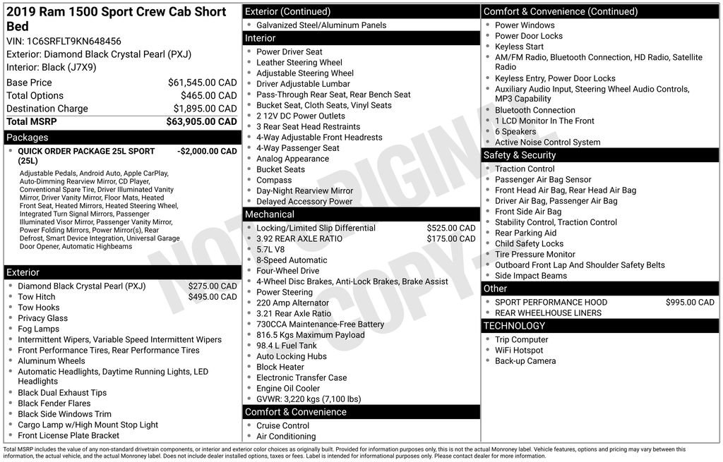 Used 2019 RAM 1500 Sport image 2