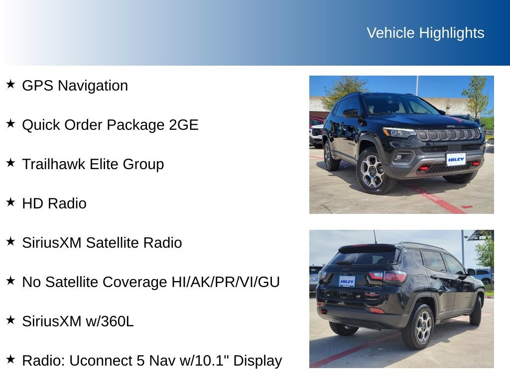 Used 2022 Jeep Compass Trailhawk w/ Trailhawk Elite Group AWD/4WD image 5