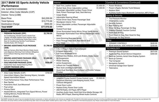 Used 2017 BMW X5 xDrive40e w/ Premium Package image 33