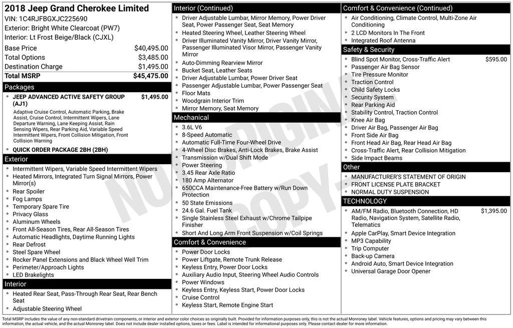 Used 2018 Jeep Grand Cherokee Limited image 5