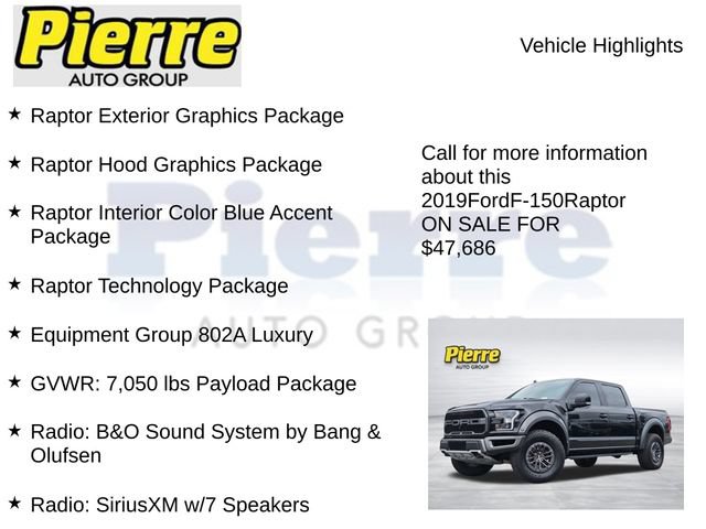 Used 2019 Ford F150 Raptor w/ Equipment Group 802A Luxury AWD/4WD image 7