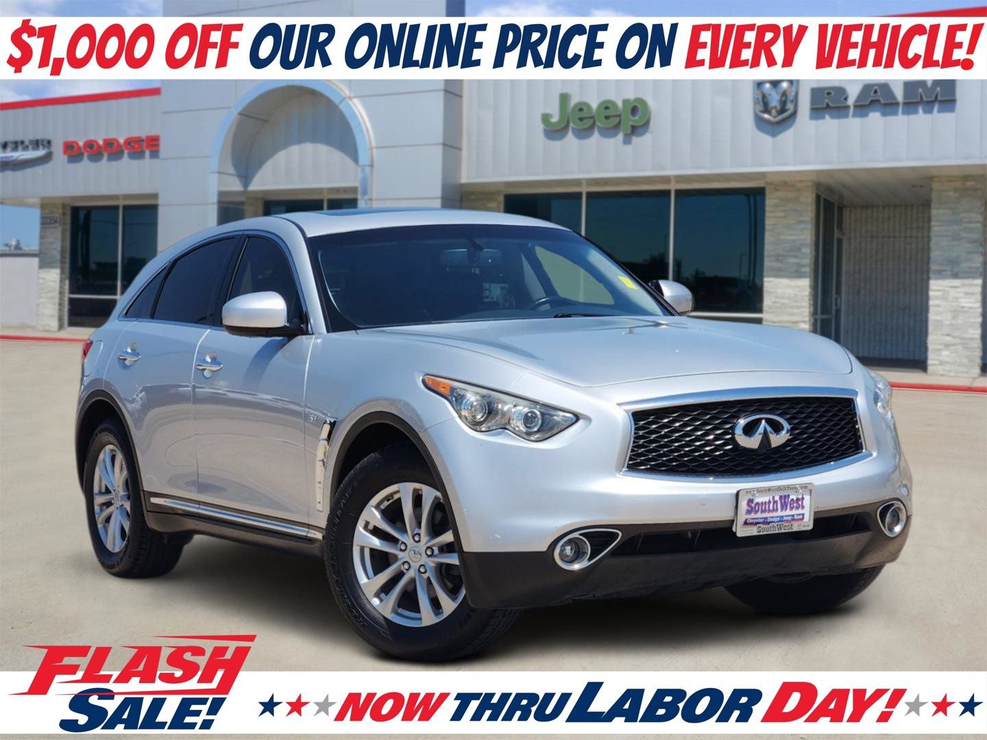 Used 2017 INFINITI QX70 2WD