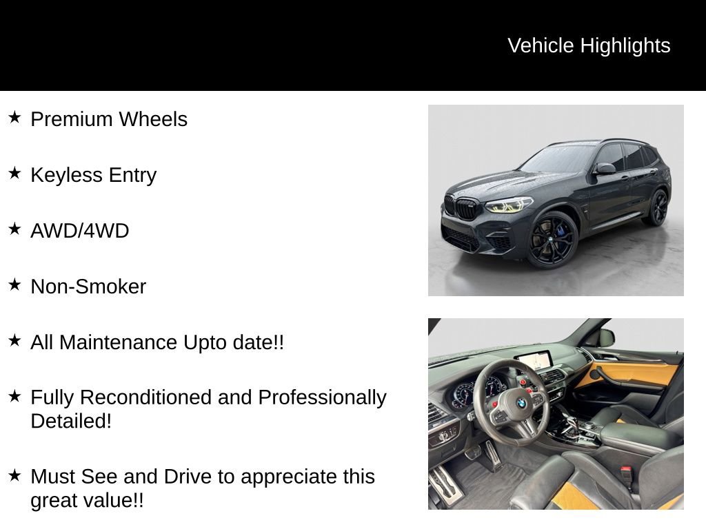 Used 2020 BMW X3 M w/ Executive Package image 11