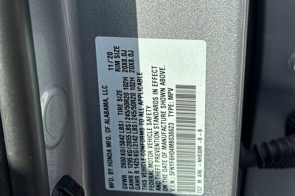 Certified 2021 Honda Pilot Elite image 40