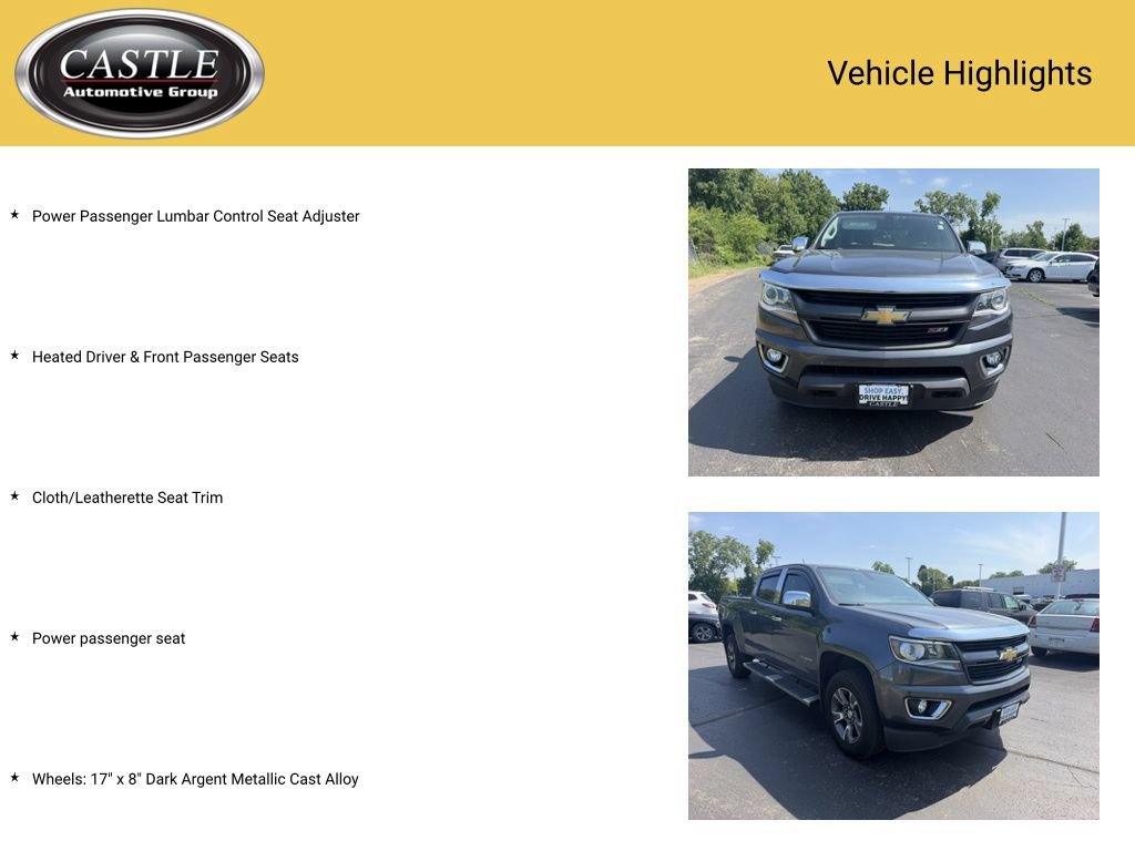 Used 2015 Chevrolet Colorado Z71 w/ LPO, Gearon Divider Package AWD/4WD image 7