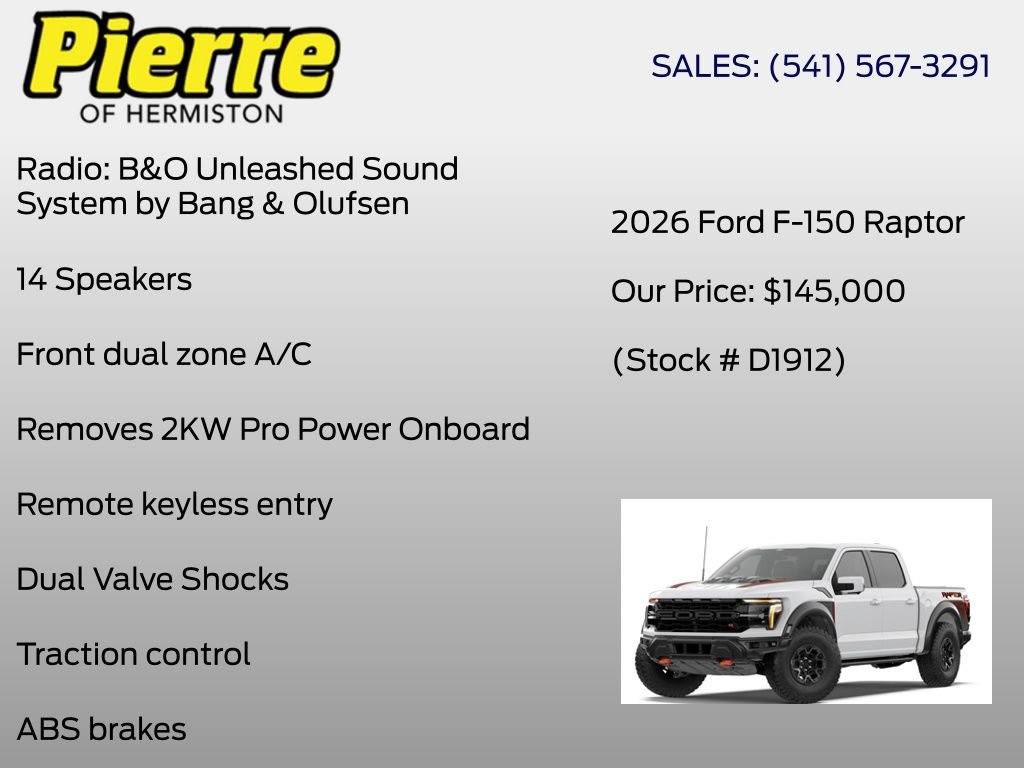 New 2026 Ford F150 Raptor AWD/4WD image 12