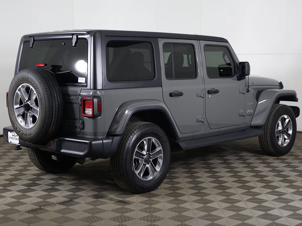 Used 2021 Jeep Wrangler Unlimited Sahara w/ Uconnect 4C Nav & Sound Group AWD/4WD image 7