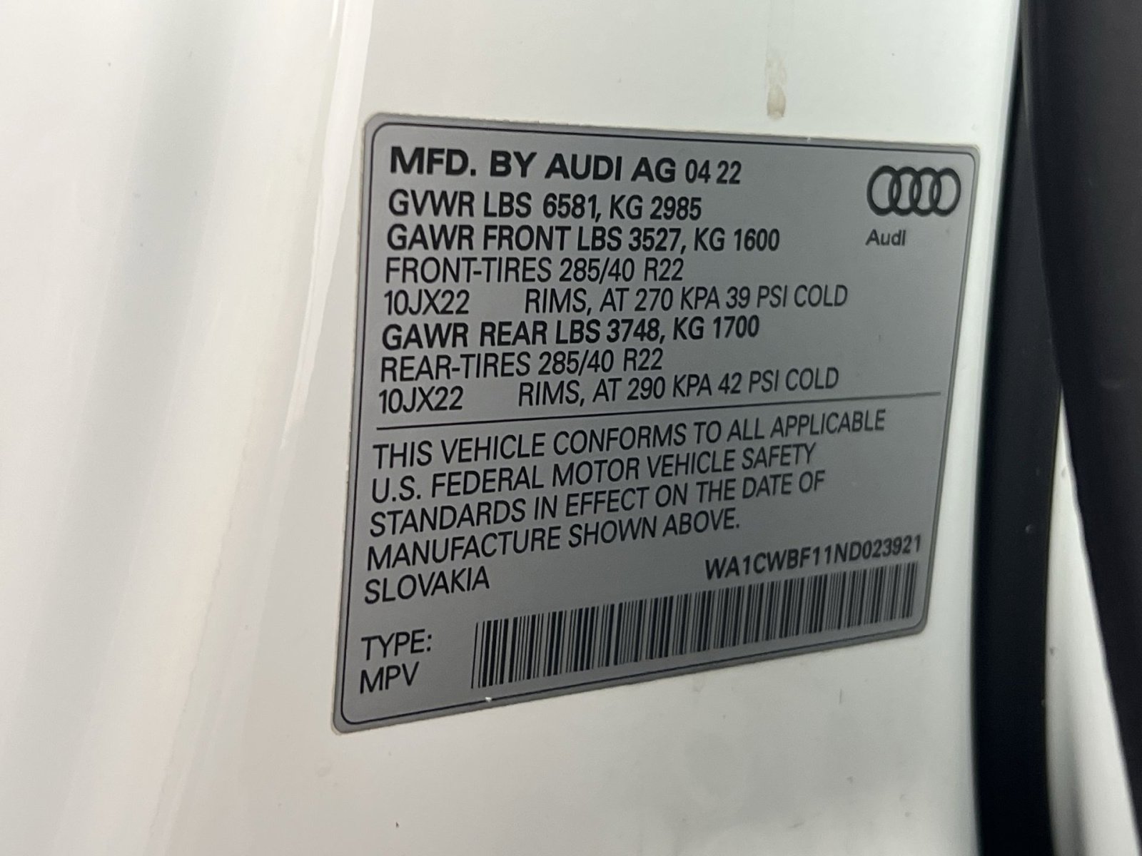 Used 2022 Audi SQ8 Prestige image 30