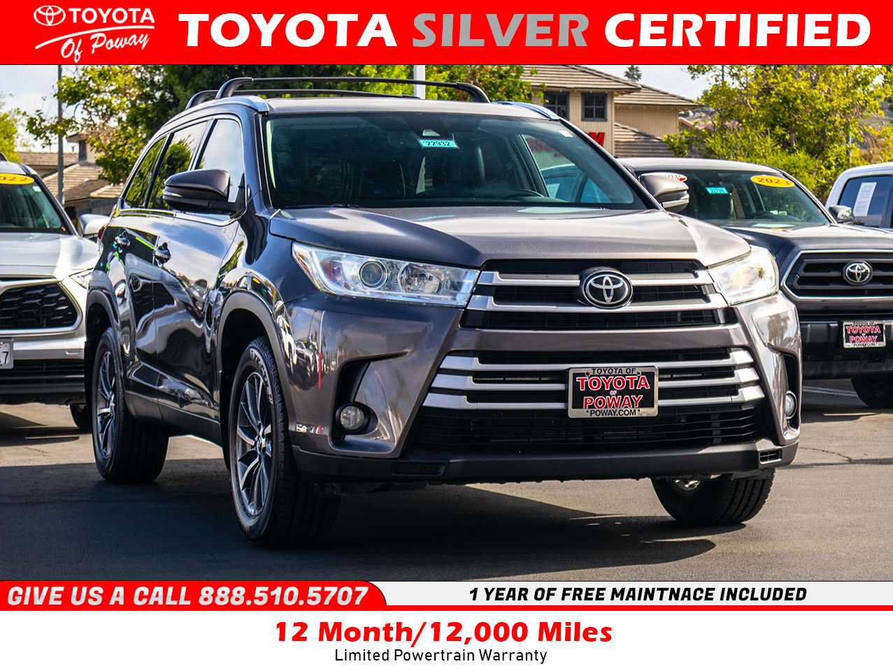 Certified 2019 Toyota Highlander XLE FWD image 1