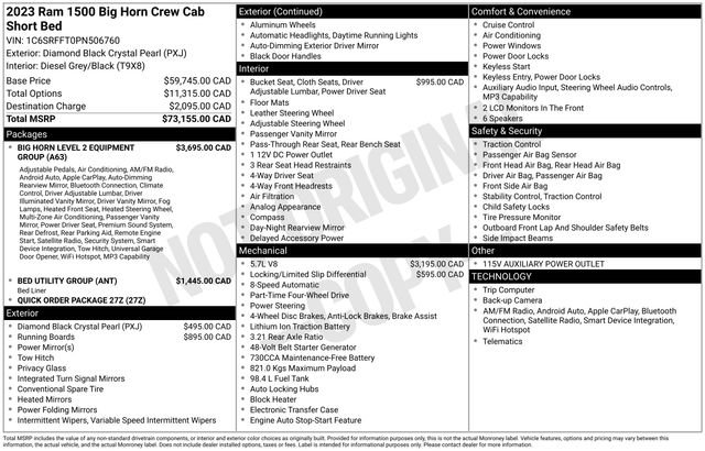 Used 2023 RAM 1500 Big Horn AWD/4WD image 43