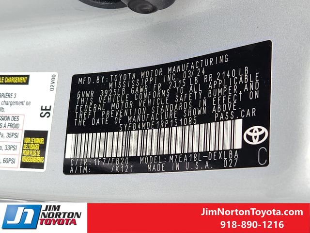 Used 2024 Toyota Corolla LE FWD image 33