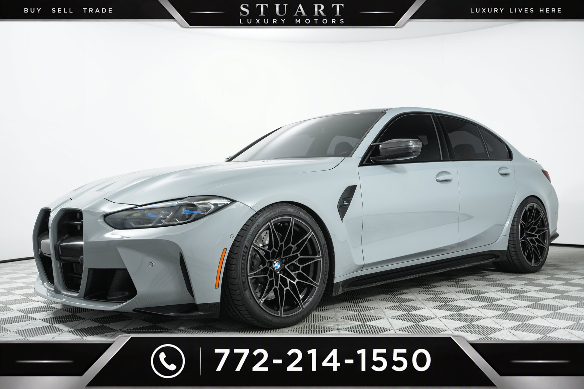 Used 2024 BMW M3 Competition w/ M Carbon Exterior Package AWD/4WD image 4