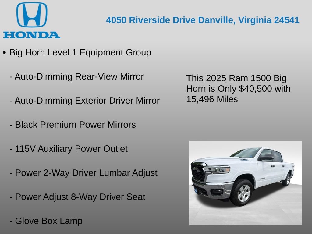 Used 2025 RAM 1500 Big Horn AWD/4WD image 12