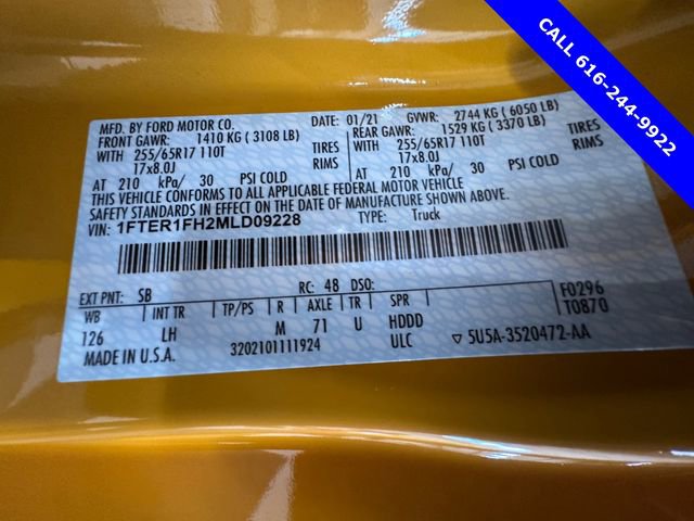 Used 2021 Ford Ranger XLT w/ Equipment Group 301A Mid image 27